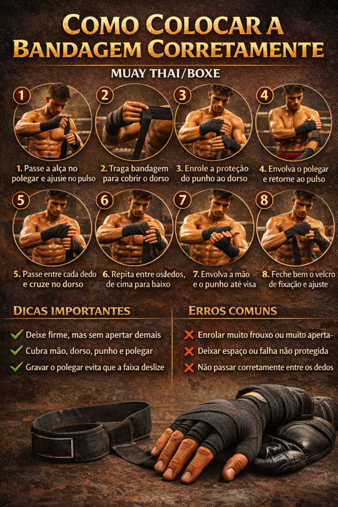 como colocar a bandagem